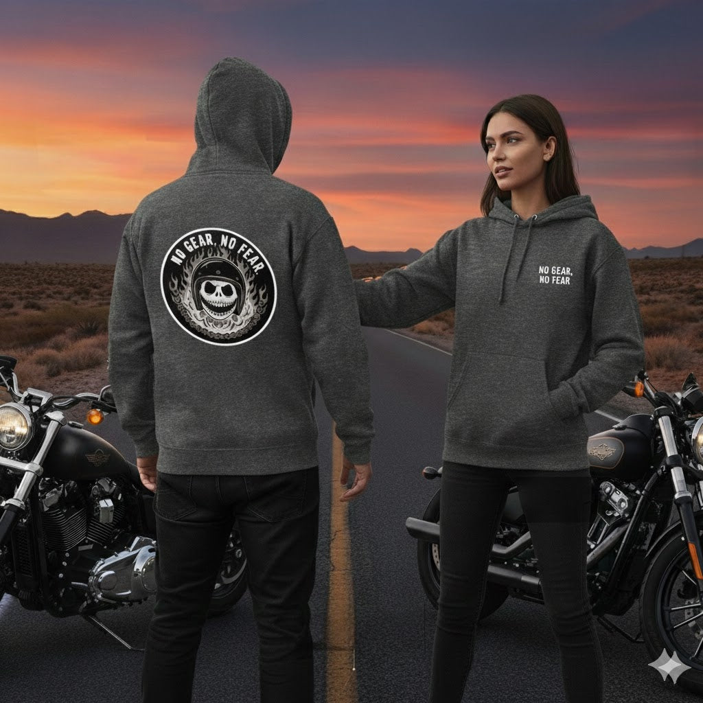 Unisex French Terry Hoodie — No Gear, No Fear Edition