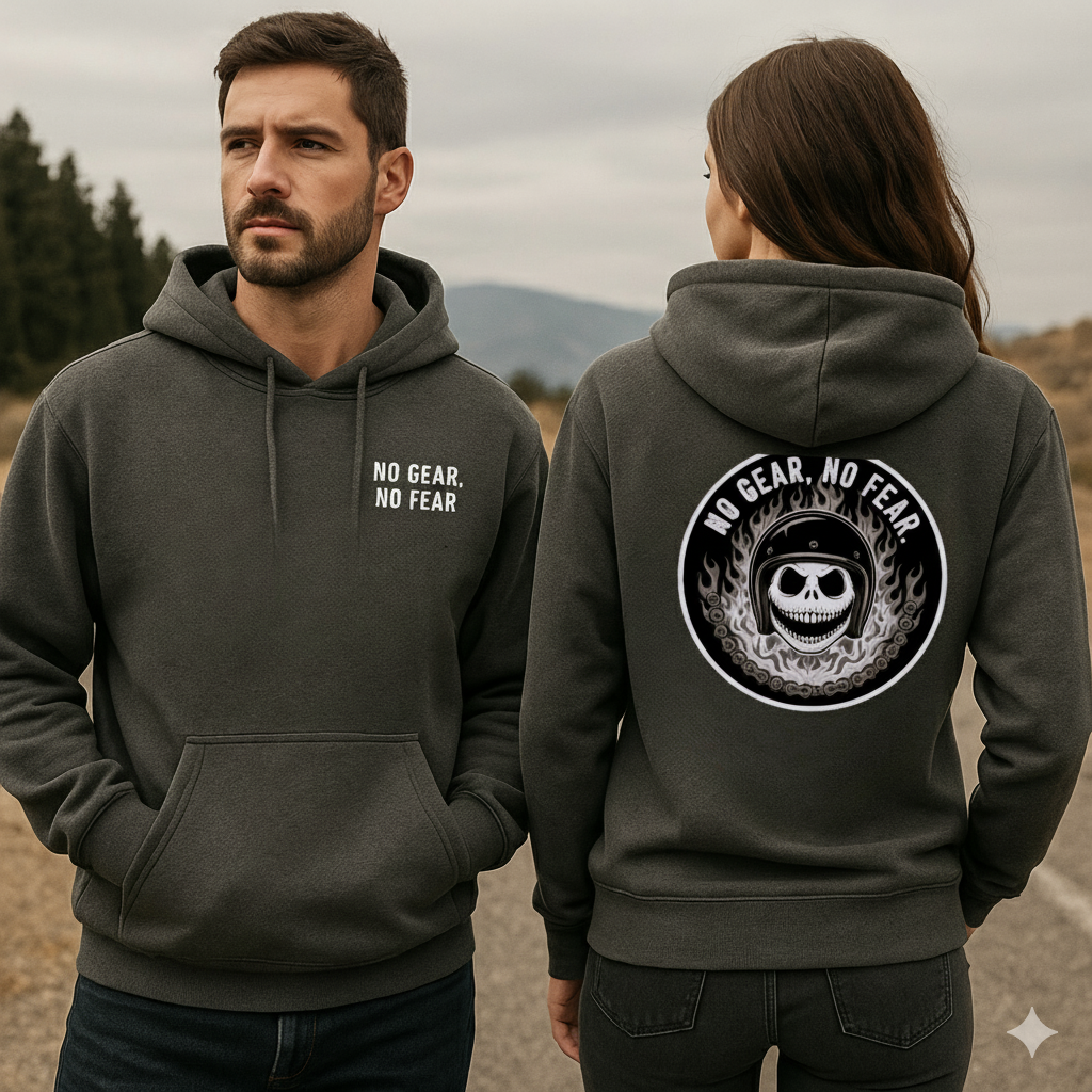 Unisex French Terry Hoodie — No Gear, No Fear Edition