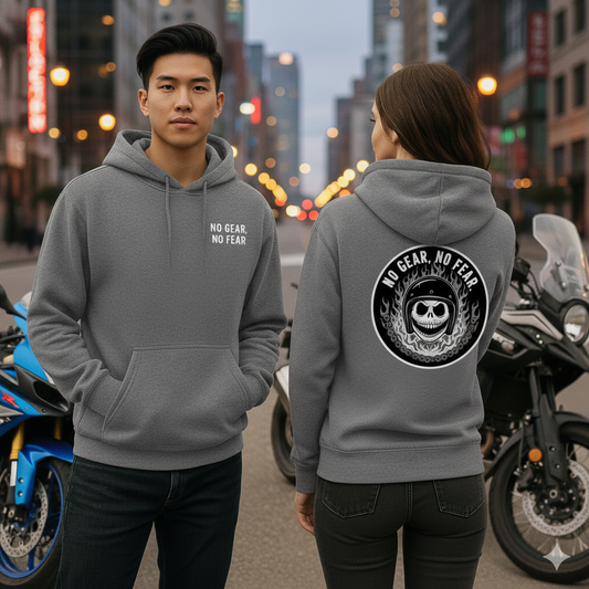 Unisex French Terry Hoodie — No Gear, No Fear Edition