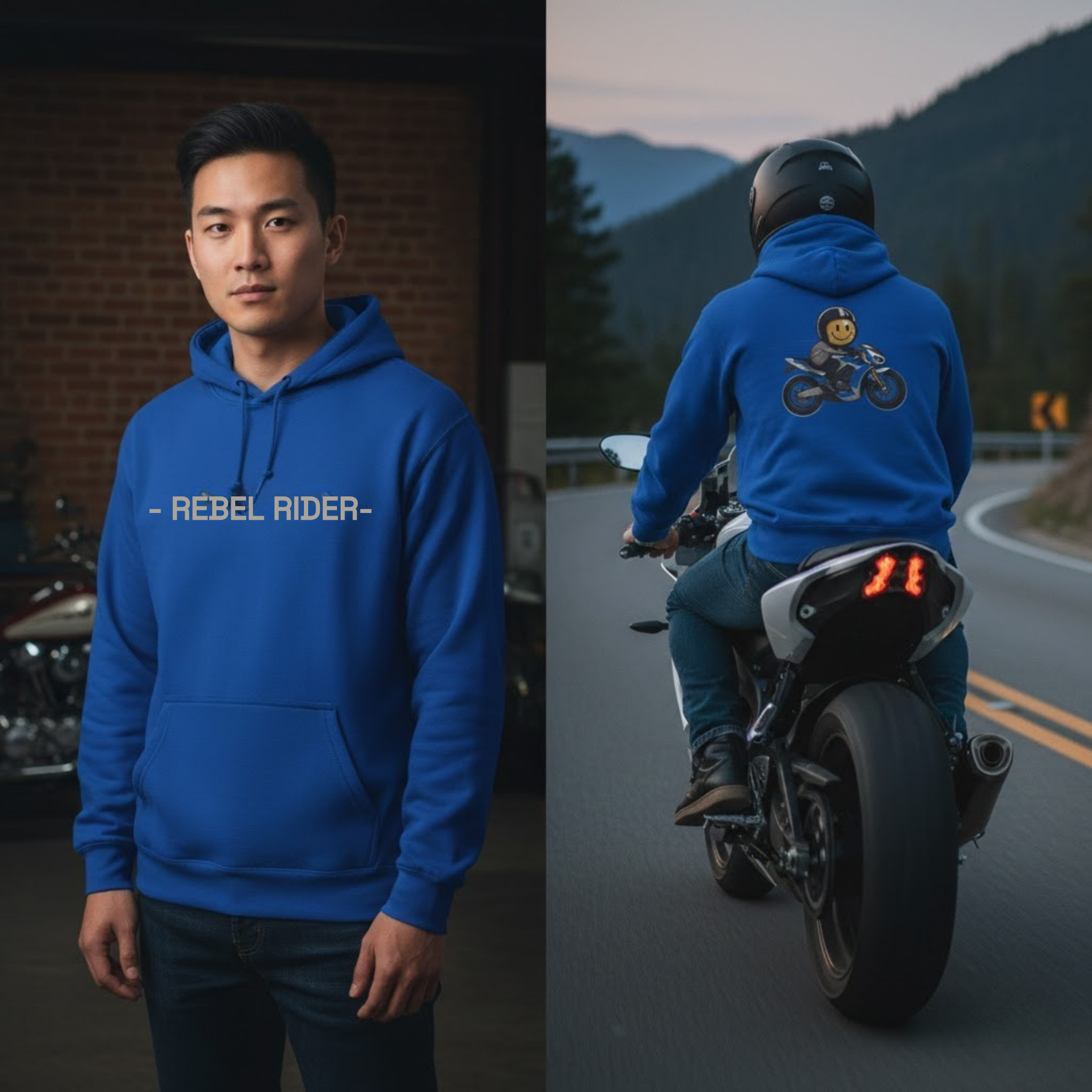 Rebel Rider, Serenity Now, Speed Later, Motorcycle Unisex Hoodie