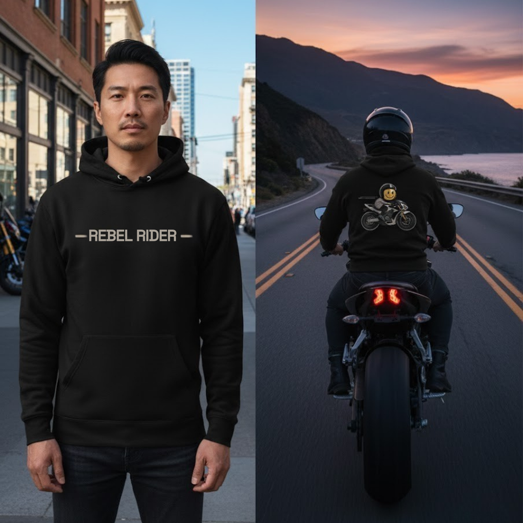 Rebel Rider, Serenity Now, Speed Later, Motorcycle Unisex Hoodie