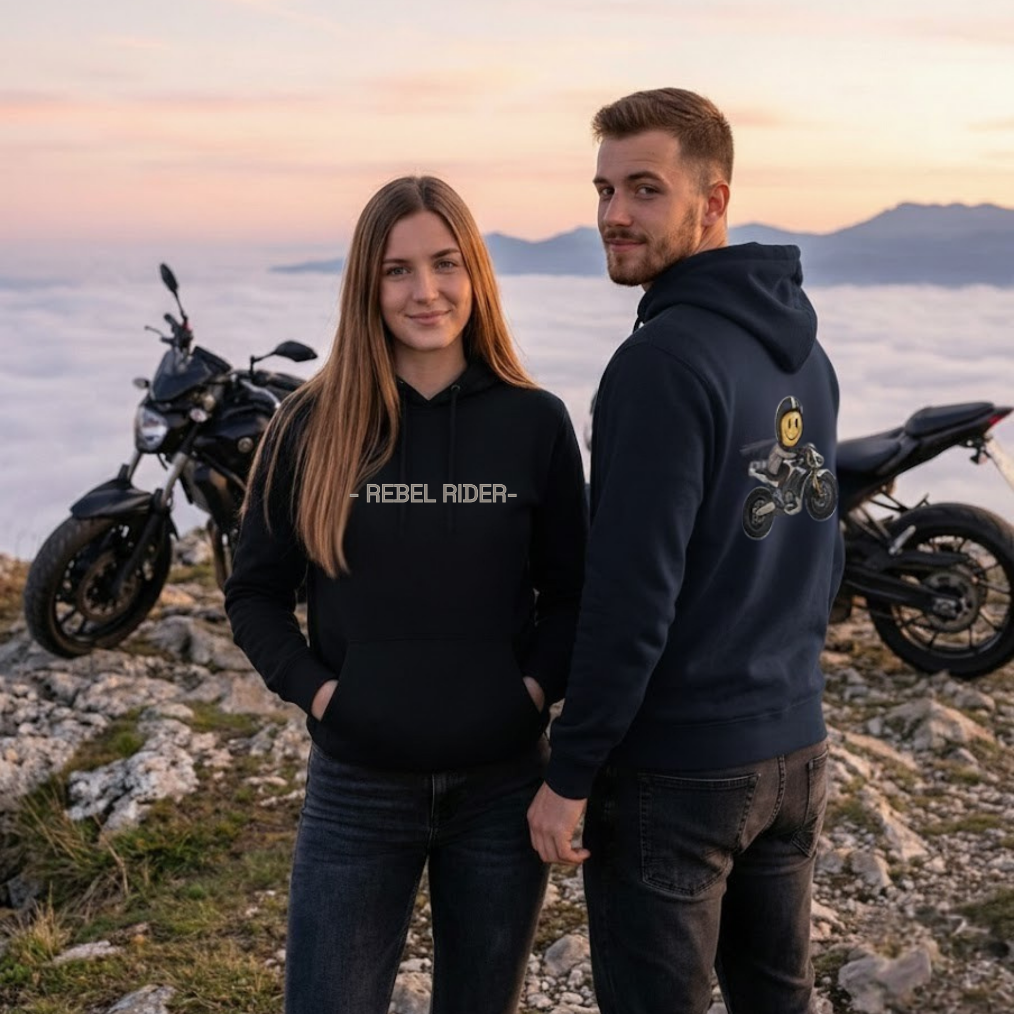 Rebel Rider, Serenity Now, Speed Later, Motorcycle Unisex Hoodie