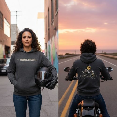 Rebel Rider, Serenity Now, Speed Later, Motorcycle Unisex Hoodie