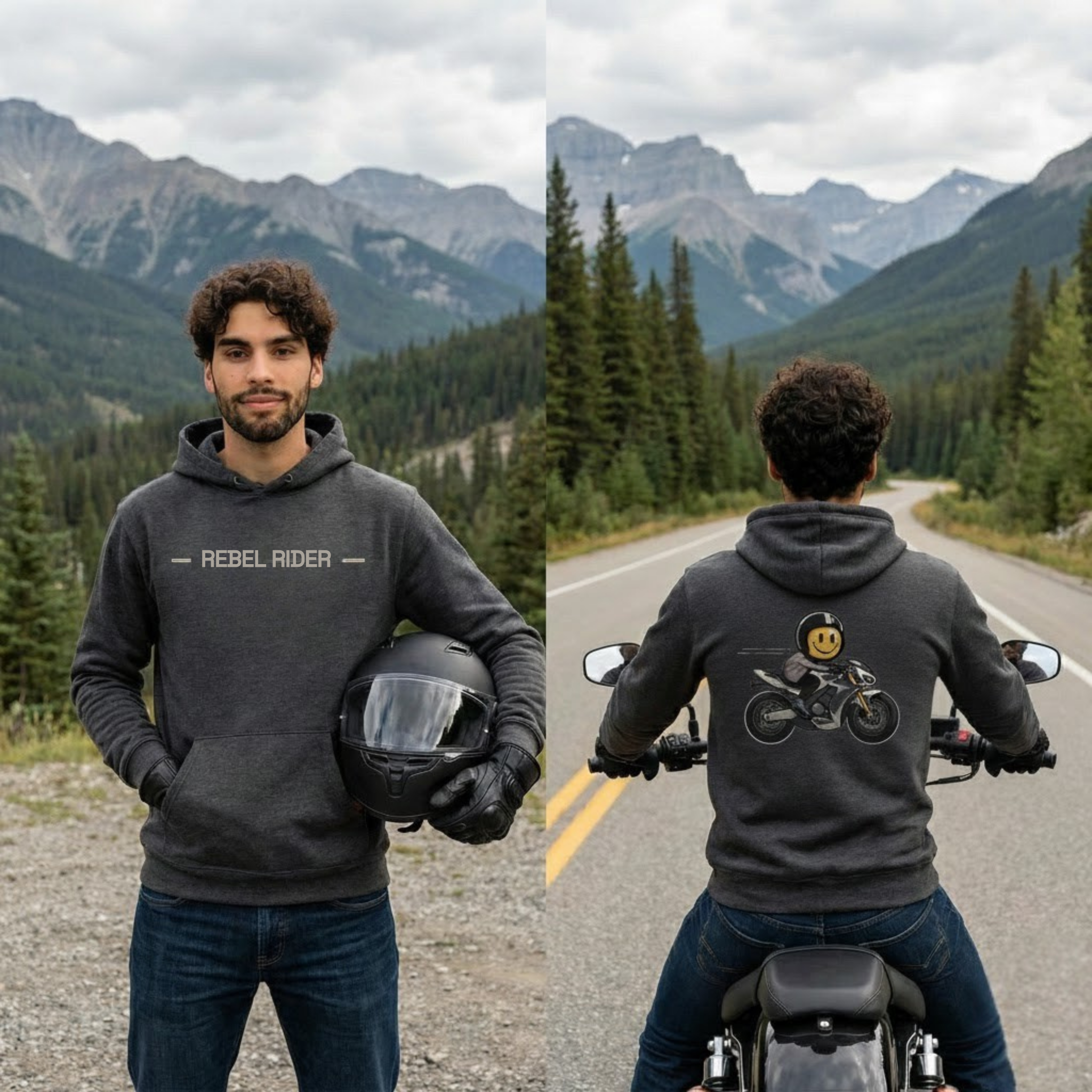 Rebel Rider, Serenity Now, Speed Later, Motorcycle Unisex Hoodie