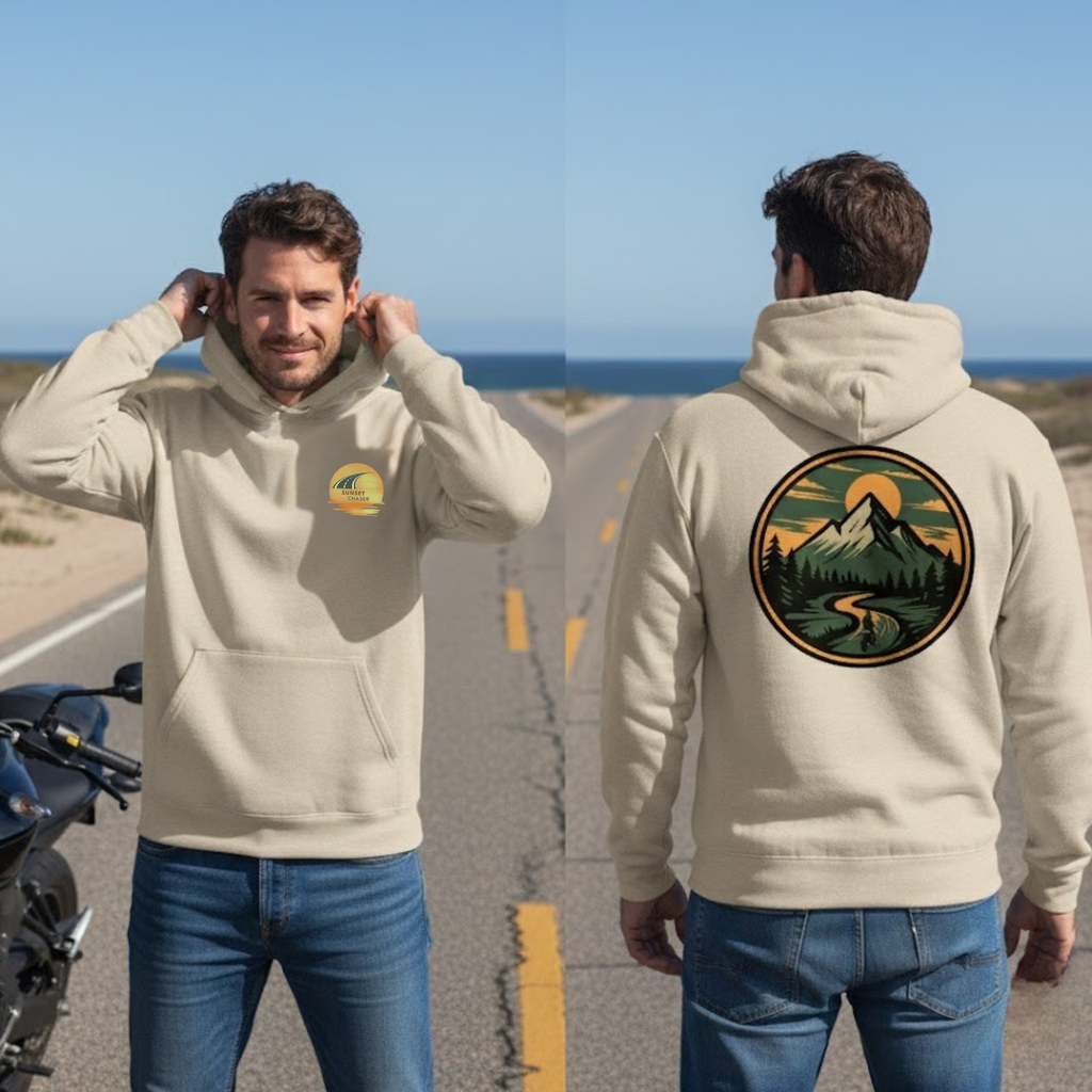 Sunset Chaser Motorcycle Unisex Hoodie