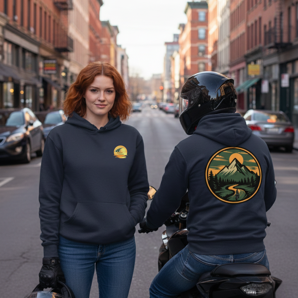 Sunset Chaser Motorcycle Unisex Hoodie